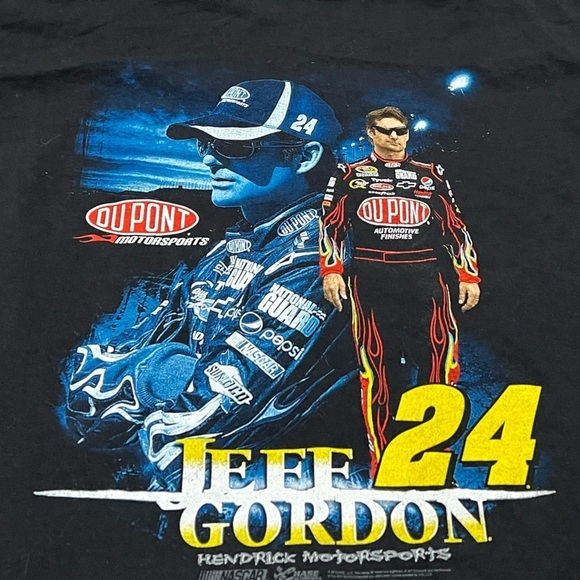 Jeff Gordon Nascar Racing Vintage Motorsport Crewneck Tee Tshirt XL - Picture 6 of 8